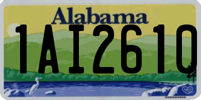 AL license plate 1AI2610