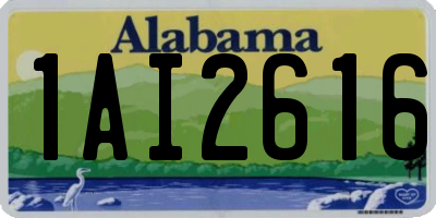 AL license plate 1AI2616