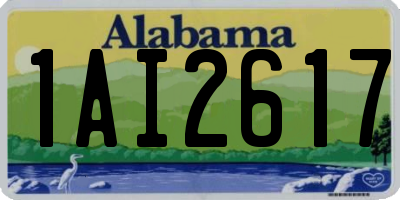 AL license plate 1AI2617