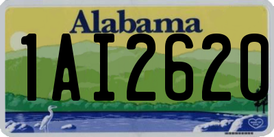 AL license plate 1AI2620