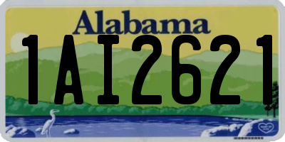 AL license plate 1AI2621