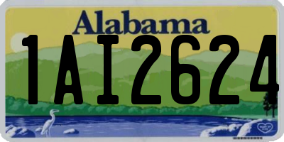 AL license plate 1AI2624