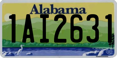 AL license plate 1AI2631