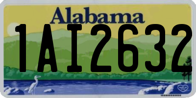AL license plate 1AI2632