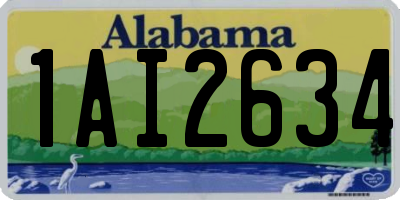 AL license plate 1AI2634