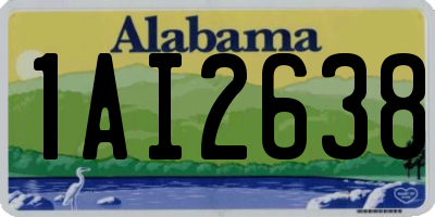 AL license plate 1AI2638