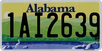 AL license plate 1AI2639