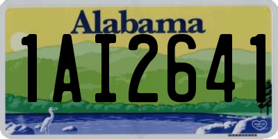 AL license plate 1AI2641