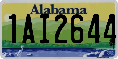 AL license plate 1AI2644