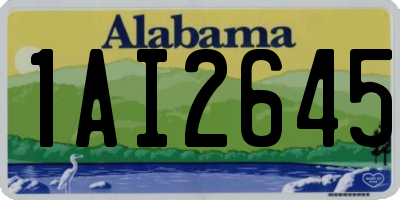 AL license plate 1AI2645
