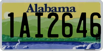 AL license plate 1AI2646