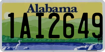 AL license plate 1AI2649