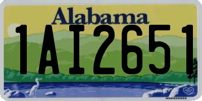 AL license plate 1AI2651