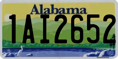 AL license plate 1AI2652