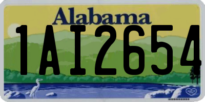 AL license plate 1AI2654