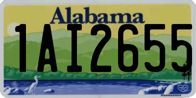 AL license plate 1AI2655