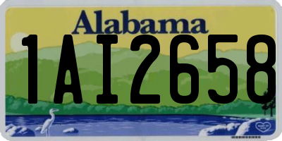 AL license plate 1AI2658