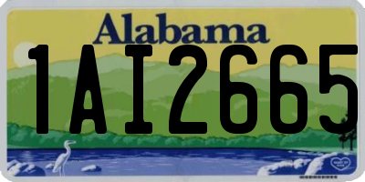 AL license plate 1AI2665