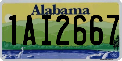 AL license plate 1AI2667