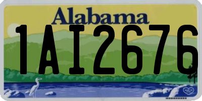 AL license plate 1AI2676