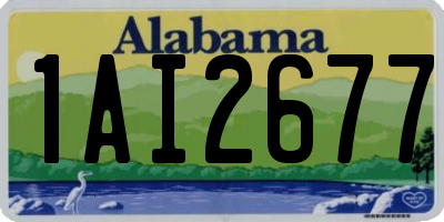 AL license plate 1AI2677