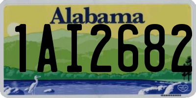 AL license plate 1AI2682