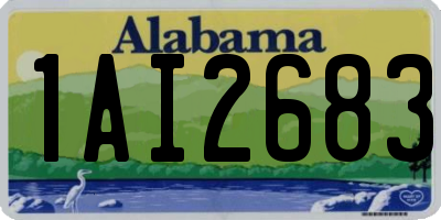 AL license plate 1AI2683