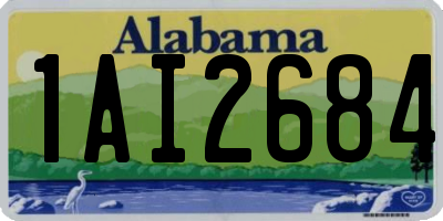 AL license plate 1AI2684