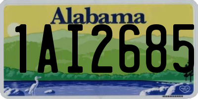 AL license plate 1AI2685