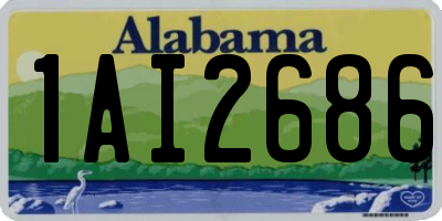AL license plate 1AI2686