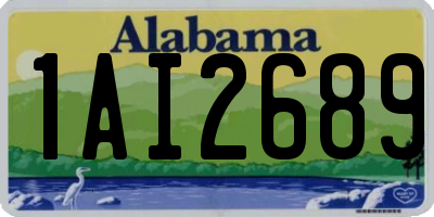 AL license plate 1AI2689