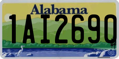 AL license plate 1AI2690