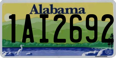AL license plate 1AI2692