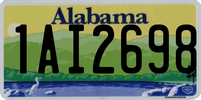 AL license plate 1AI2698