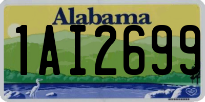 AL license plate 1AI2699