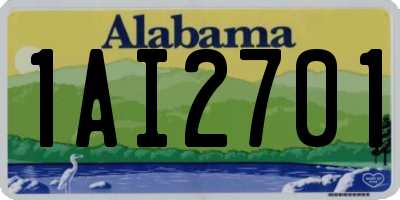 AL license plate 1AI2701