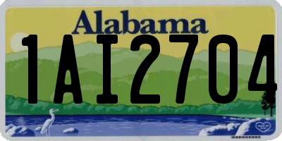 AL license plate 1AI2704