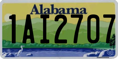 AL license plate 1AI2707
