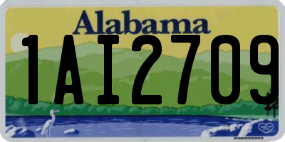 AL license plate 1AI2709