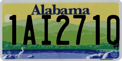 AL license plate 1AI2710