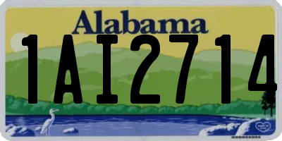 AL license plate 1AI2714