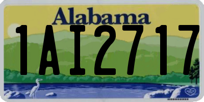 AL license plate 1AI2717