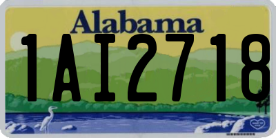 AL license plate 1AI2718