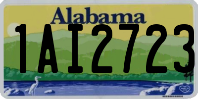 AL license plate 1AI2723