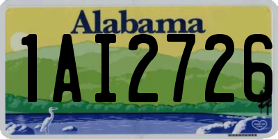 AL license plate 1AI2726