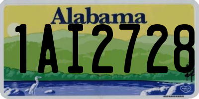 AL license plate 1AI2728