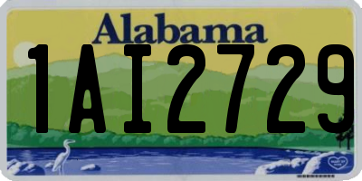 AL license plate 1AI2729