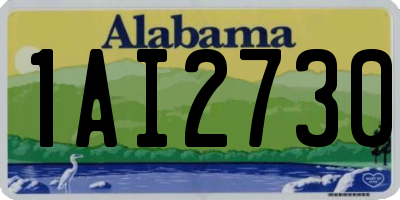 AL license plate 1AI2730