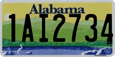 AL license plate 1AI2734