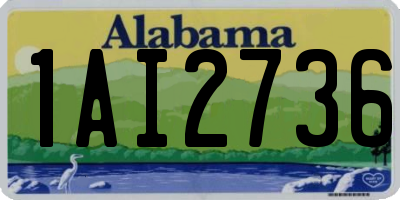 AL license plate 1AI2736